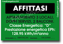 esempio classe energetica annunci immobiliari