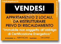 esenzione classe energetica annunci immobiliari